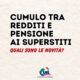 Cumulo redditi e pensione ai superstiti
